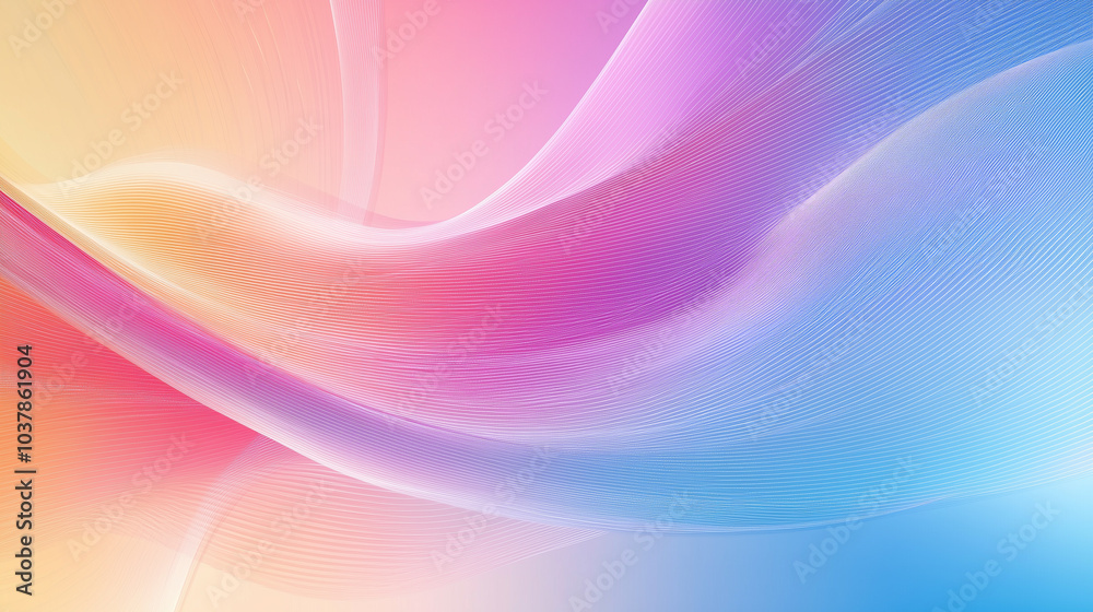 Naklejka premium Abstract Background Design with Dynamic Colored Lines