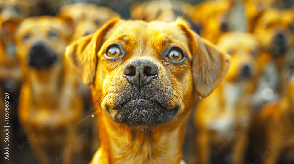 Fototapeta premium portrait of a dog