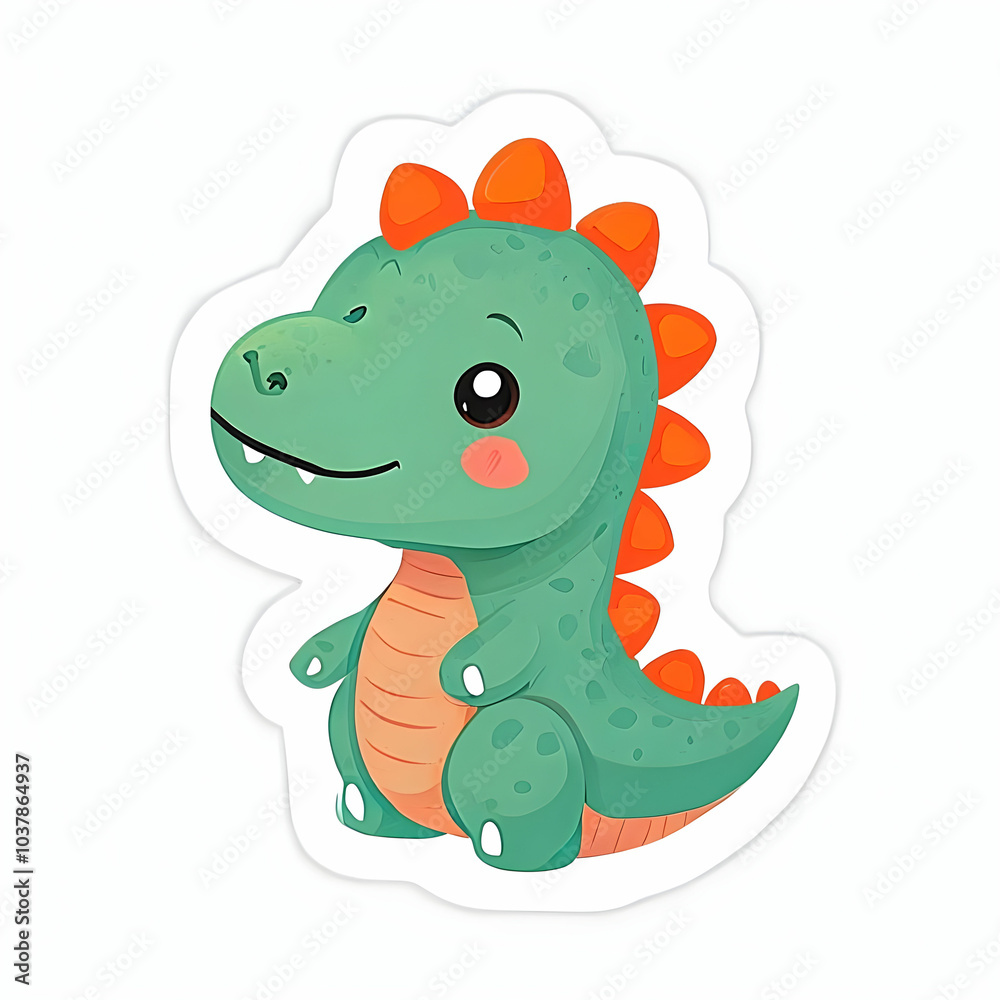 Fototapeta premium Dino-Might Cute