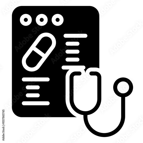 Broom icon, glyph icon style