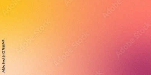 Light pink, yellow, orange vector gradient blur texture. Grainy noise, rough and grungy, with a matte shimmer metallic finish. Smooth blur, orange mesh color gradient effect