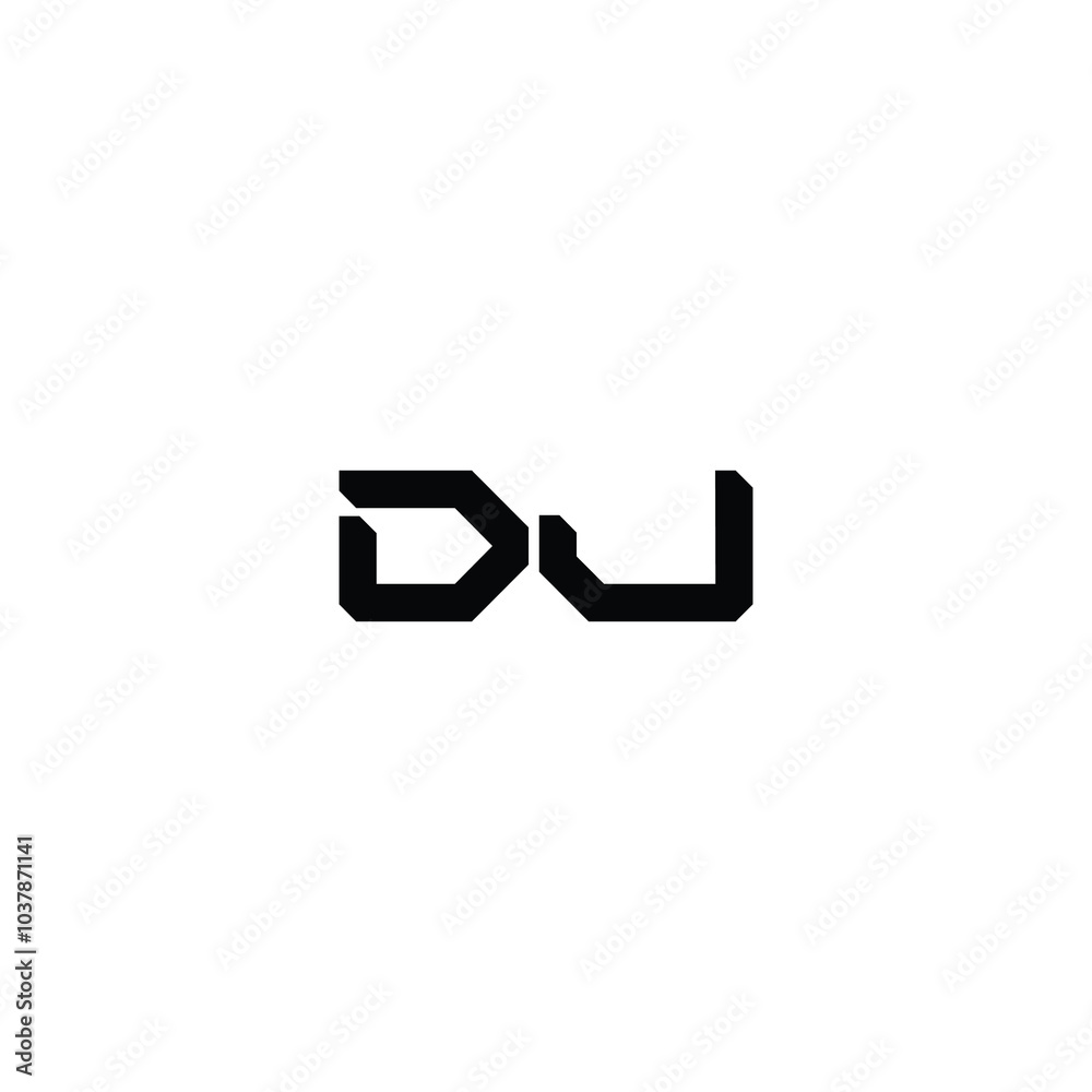 DJ monogram logo design letter text name symbol monochrome logotype alphabet character simple logo DJ monogram logo design letter text name symbol monochrome logotype alphabet character simple logo