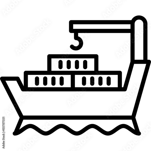 Ship Delivery Icon