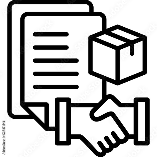 Logistic Contract Icon