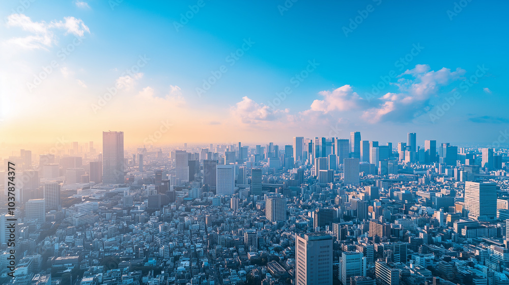 City Skyline Under Blue Sky and White Clouds City Skyline Under Blue Sky and White Clouds