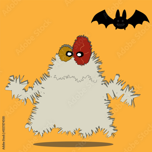 Cute Halloween cartoon pattern illustration