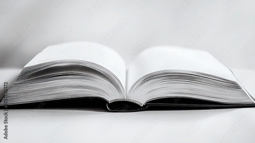An open book isolated on a white background An open book isolated on a white background