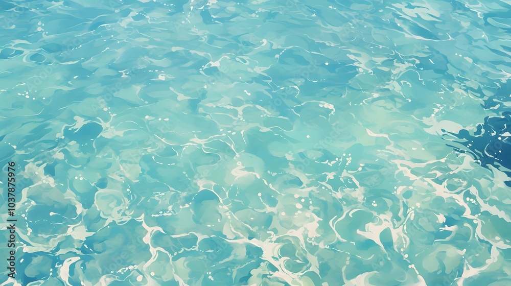 Obraz premium Abstract Turquoise Water Texture.