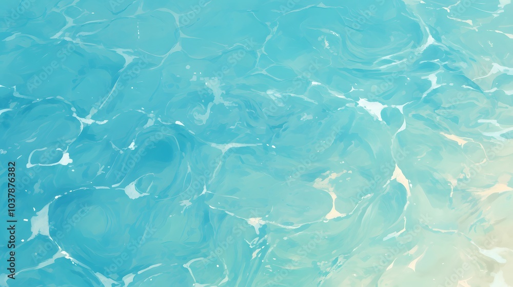 Fototapeta premium Abstract Blue Water Texture.