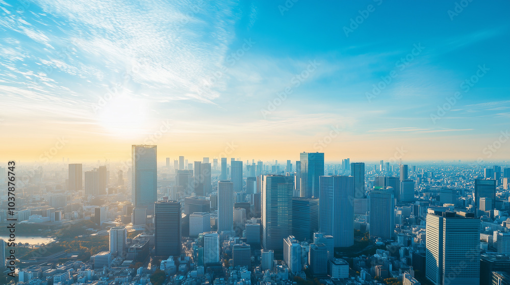 City Skyline Under Blue Sky and White Clouds City Skyline Under Blue Sky and White Clouds