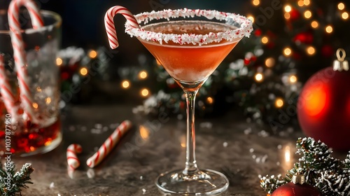 Christmas Peppermint Martini