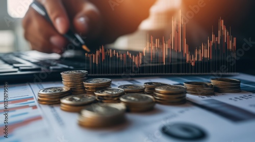 Annuity: Annuity payout chart on a financial planning dashboard