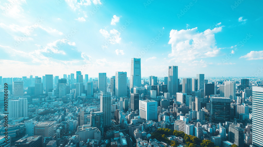 City Skyline Under Blue Sky and White Clouds City Skyline Under Blue Sky and White Clouds