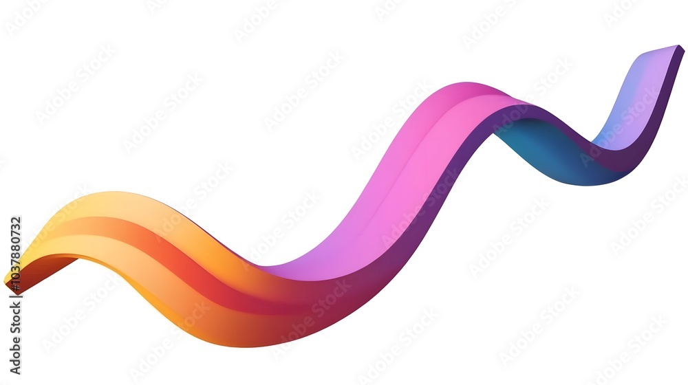 Wavy lines, 3d render Wavy lines, 3d render