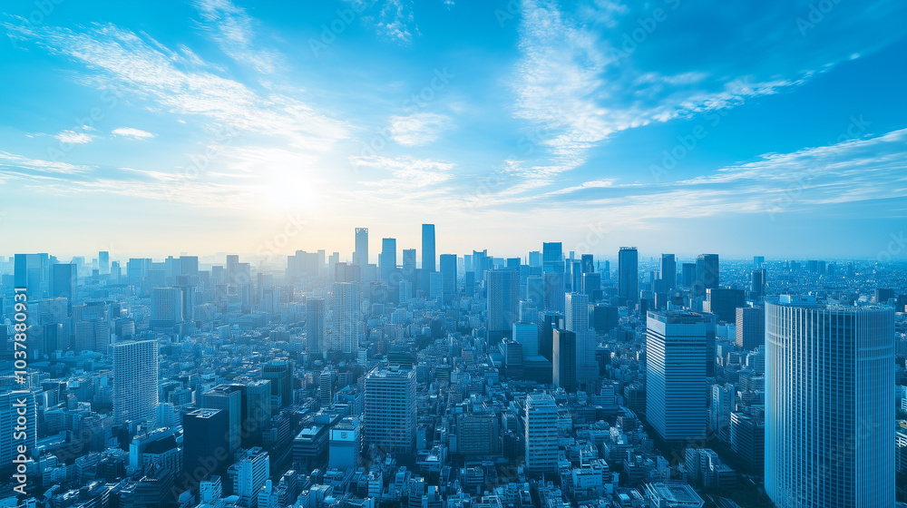 City Skyline Under Blue Sky and White Clouds City Skyline Under Blue Sky and White Clouds