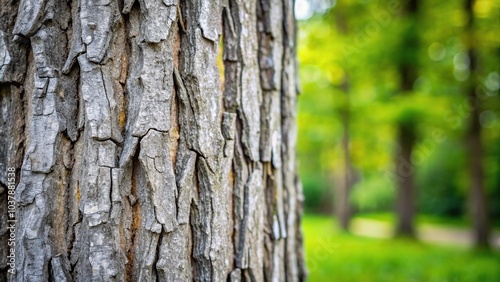 Close-up of textured grey tree trunk