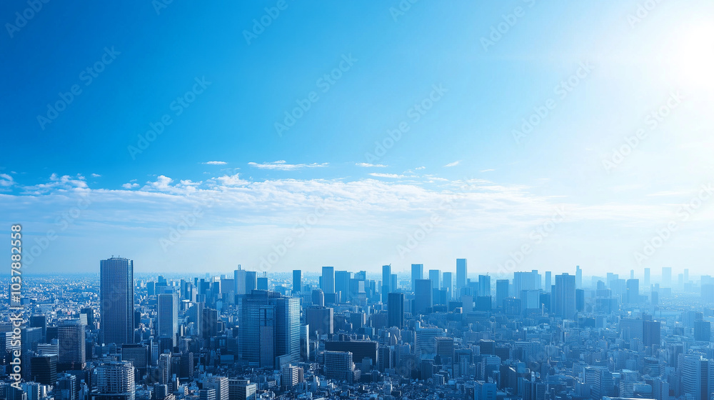 City Skyline Under Blue Sky and White Clouds City Skyline Under Blue Sky and White Clouds