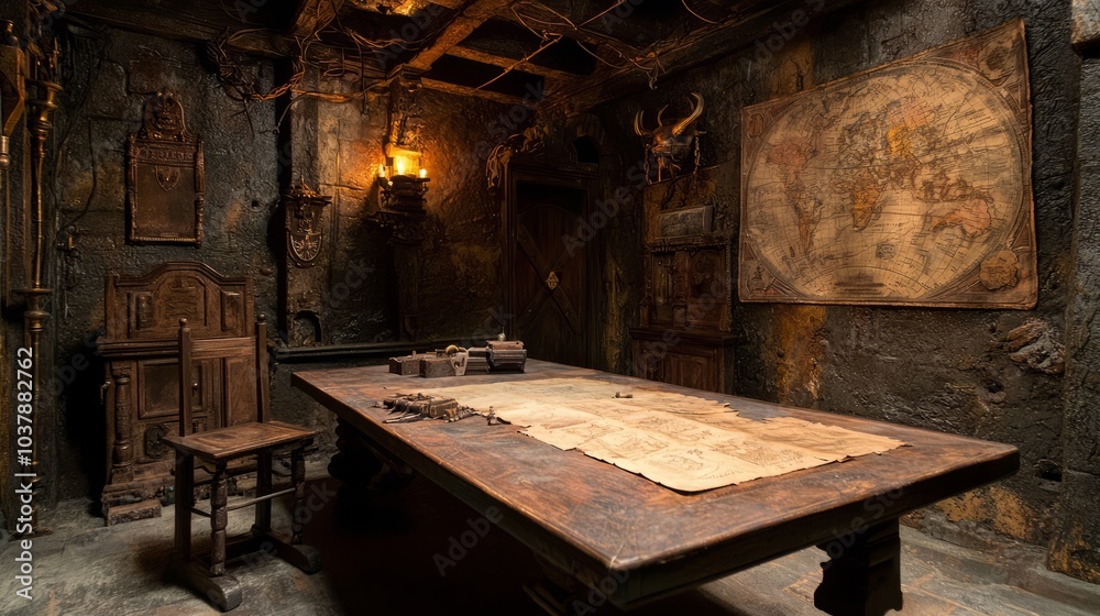Captain's Quarters of Adventure: Intricate and Historical Pirate Lair Captain's Quarters of Adventure: Intricate and Historical Pirate Lair