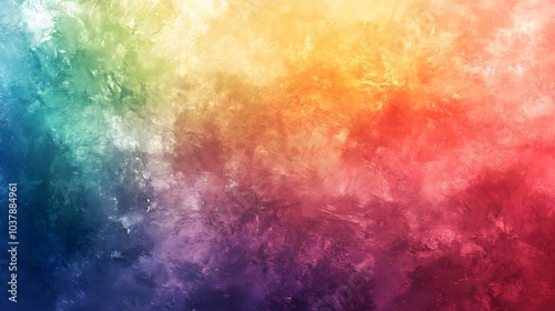 Vibrant Abstract Gradient Painting with Warm and Cool Color Blends_1