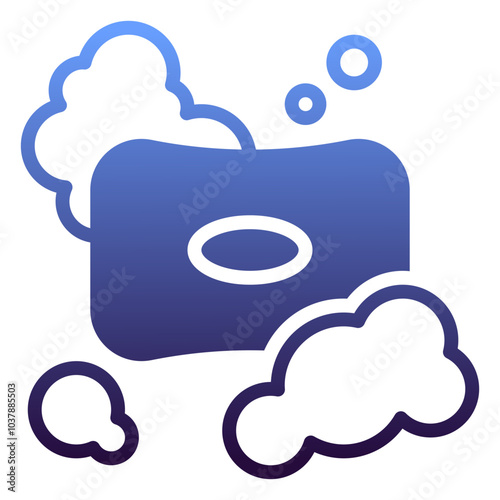 water icon, gradient icon style