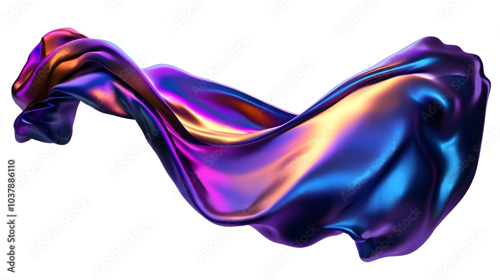 Obraz premium Abstract colorful shape, 3d render