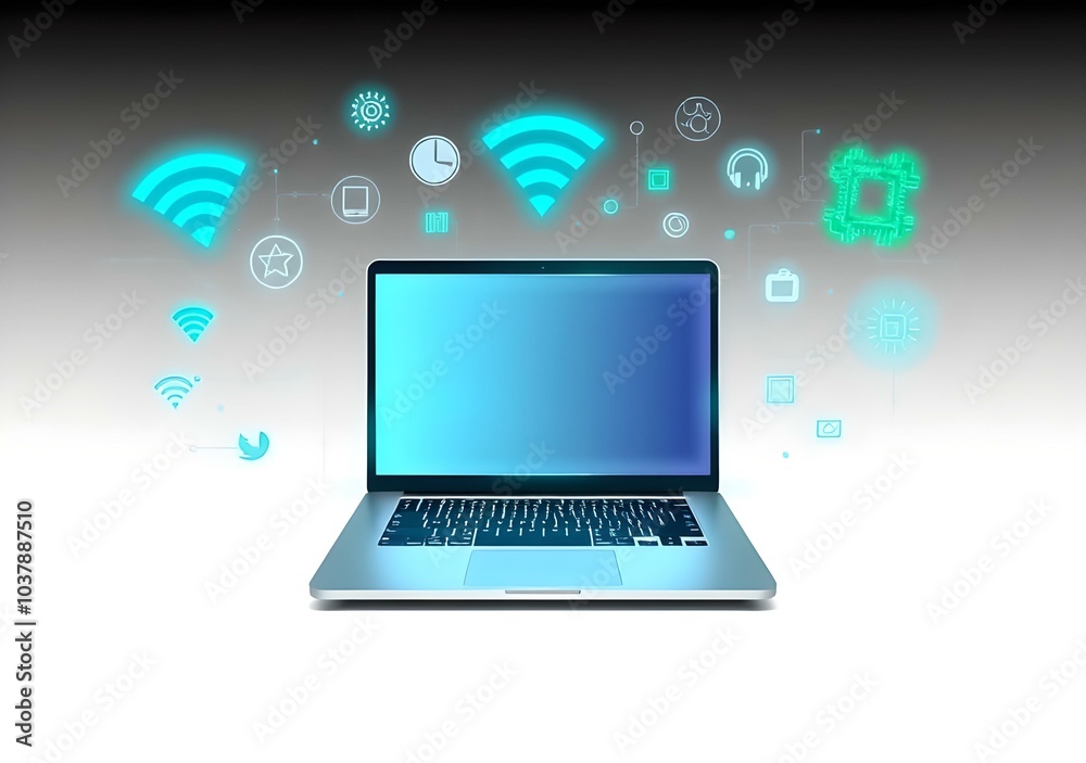 Laptop, tablet to touch icon for technology concept, technology background, Laptop, tablet to touch icon for technology concept, technology background,