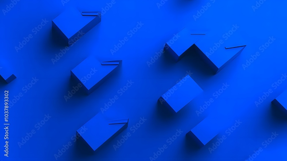 Abstract 3d rendering of geometric shapes. Modern background with simple forms. Minimalistic design for poster, cover, branding, banner, placard