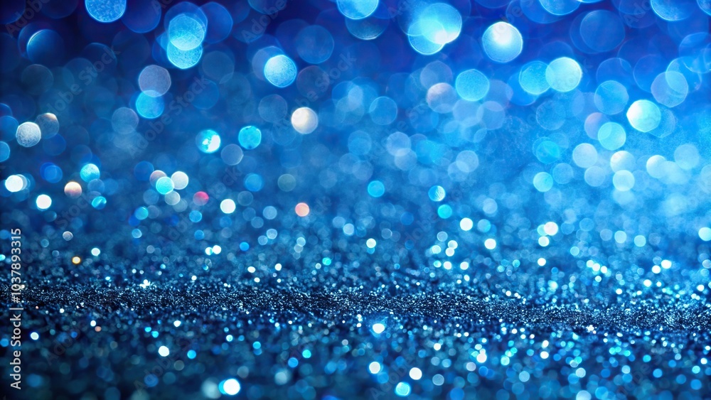 Close-up shot of a blue glimmer gradient background
