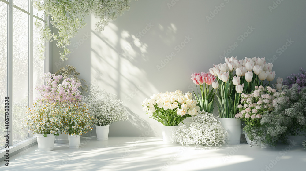flowers in a vase on the table, flowers at the market, flower shop scenery, florist shop, displaying various flowers on shelves flowers in a vase on the table, flowers at the market, flower shop scenery, florist shop, displaying various flowers on shelves