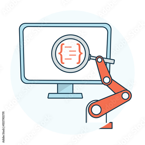 Automated Testing Icon Depicting Software Quality Assurance Processes icon with editable stroke.