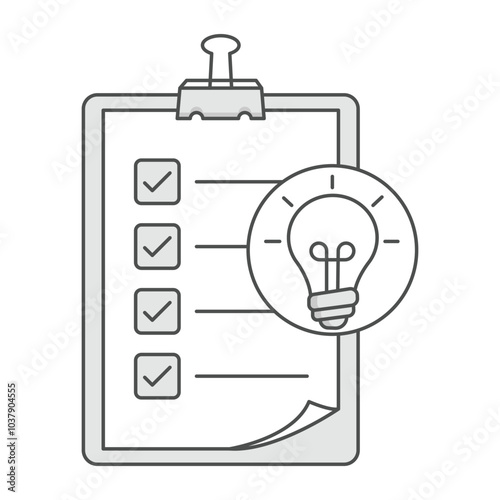 Planning and Requirement Gathering Icon for Effective Project Initiation icon with editable stroke.