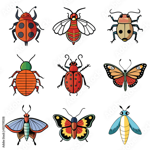 insect clipart a picture of a group of butterflies and moths