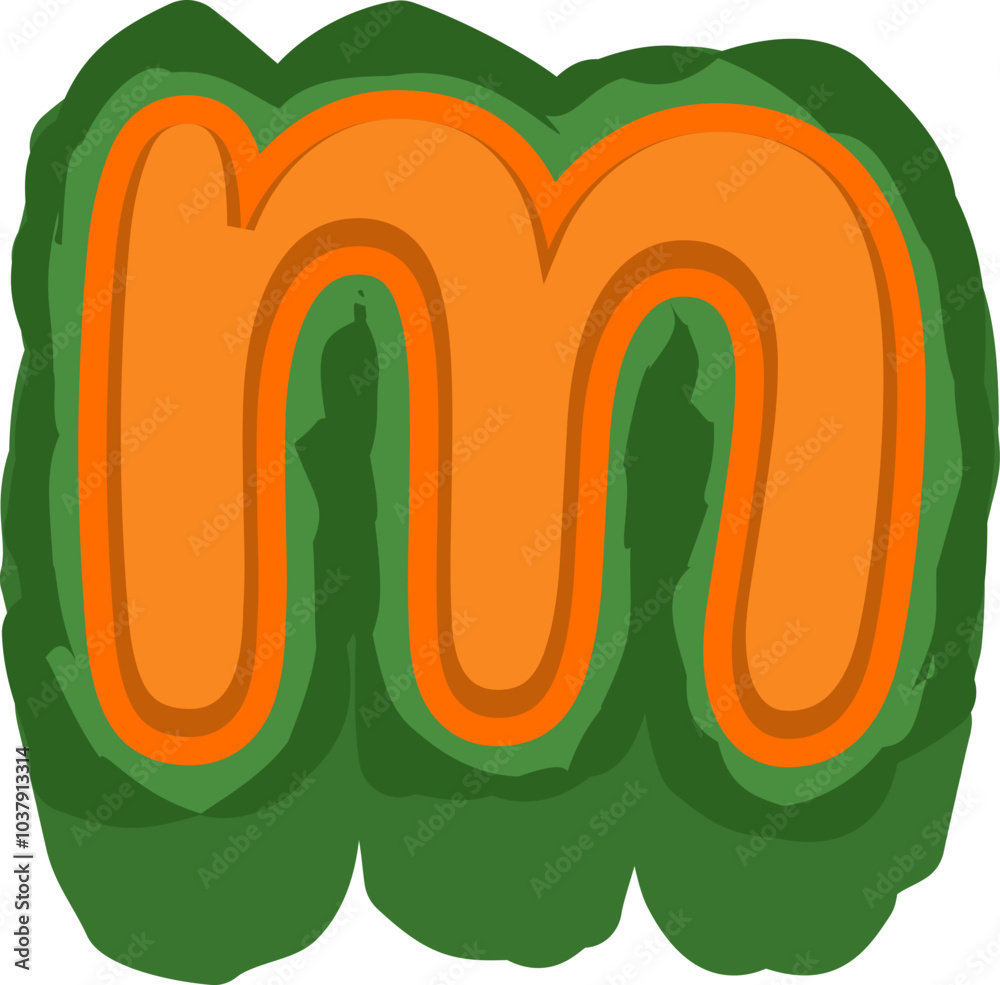 Halloween Pumpkin Alphabet Letter m Lowercase Halloween Pumpkin Alphabet Letter m Lowercase