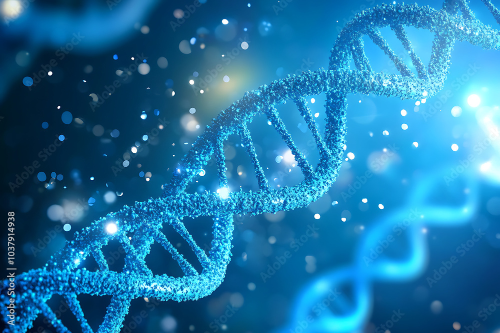 A digital representation of a DNA double helix with a glowing, vibrant background. A digital representation of a DNA double helix with a glowing, vibrant background.