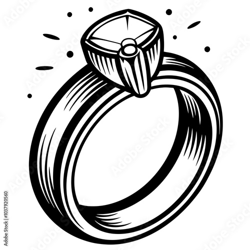Wedding rings silhouette 

