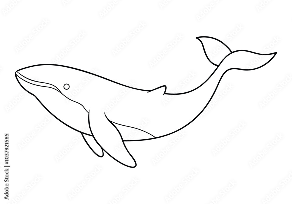 One Line Drawing of a Whale – Ocean-Inspired Minimalist Vecto One Line Drawing of a Whale – Ocean-Inspired Minimalist Vecto