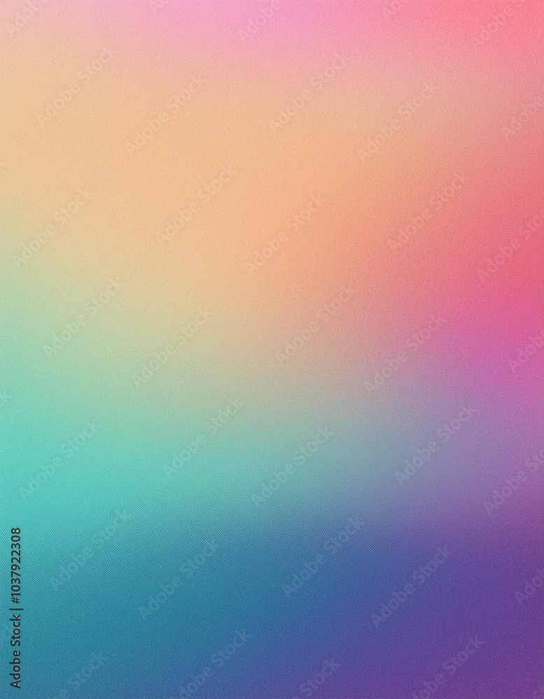 Obraz premium Horizontal gradient from yellow to pink to blue