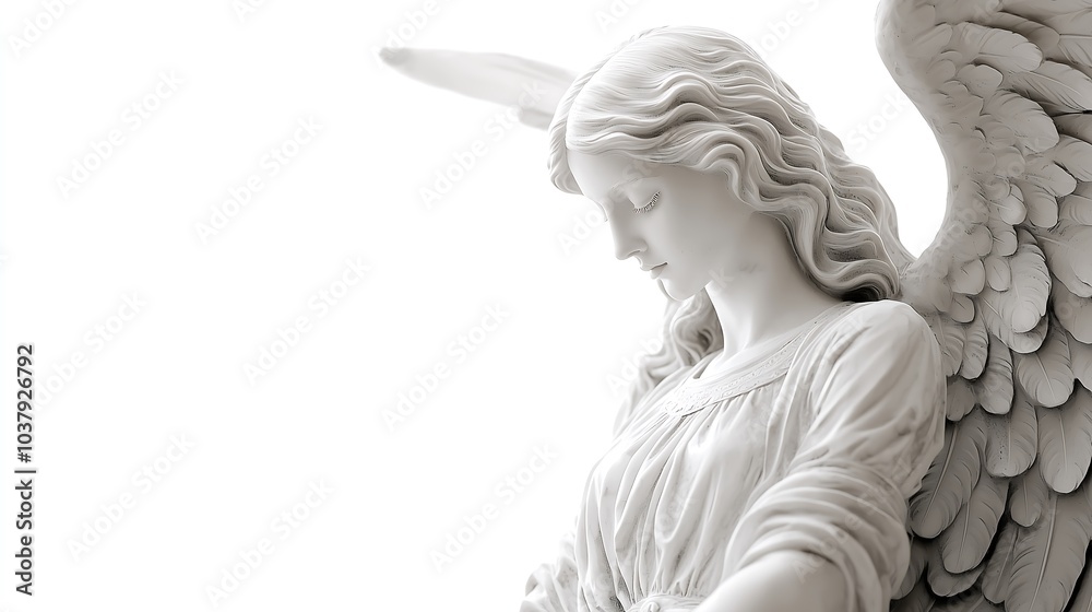 White background, stone statues of goddesses, angels, Athena, beautiful women, Generative AI.白い背景、女神の石像、天使の石像、アテナの石像、美女の石像、Generative AI White background, stone statues of goddesses, angels, Athena, beautiful women, Generative AI.白い背景、女神の石像、天使の石像、アテナの石像、美女の石像、Generative AI