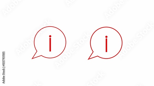 A simple element of a thought bubble. Rounded message notification, Message icon.	