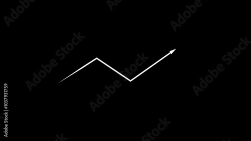 arrow, symbol, sign, business, graph, icon, vector, tick, design, up, light, 3d, chart, letter