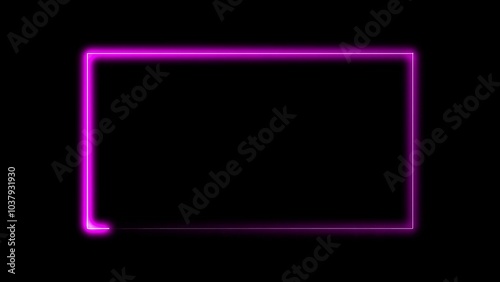 glowing neon frame