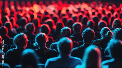 Wallpaper Mural A crowd of people are sitting in a theater Torontodigital.ca