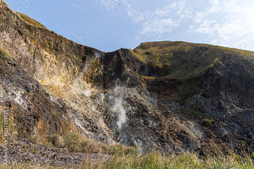 Huangxi hot spring recreation area in Yangmingshan national park of Taiwan photo