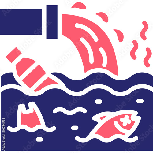 Water Pollution Icon