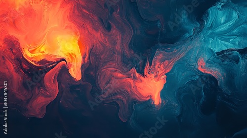 Abstract Oil Paint Texture Background