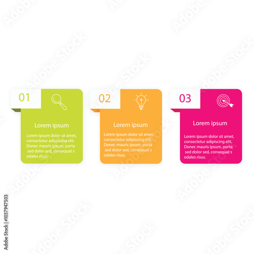 Vector illustration infographics 3 options