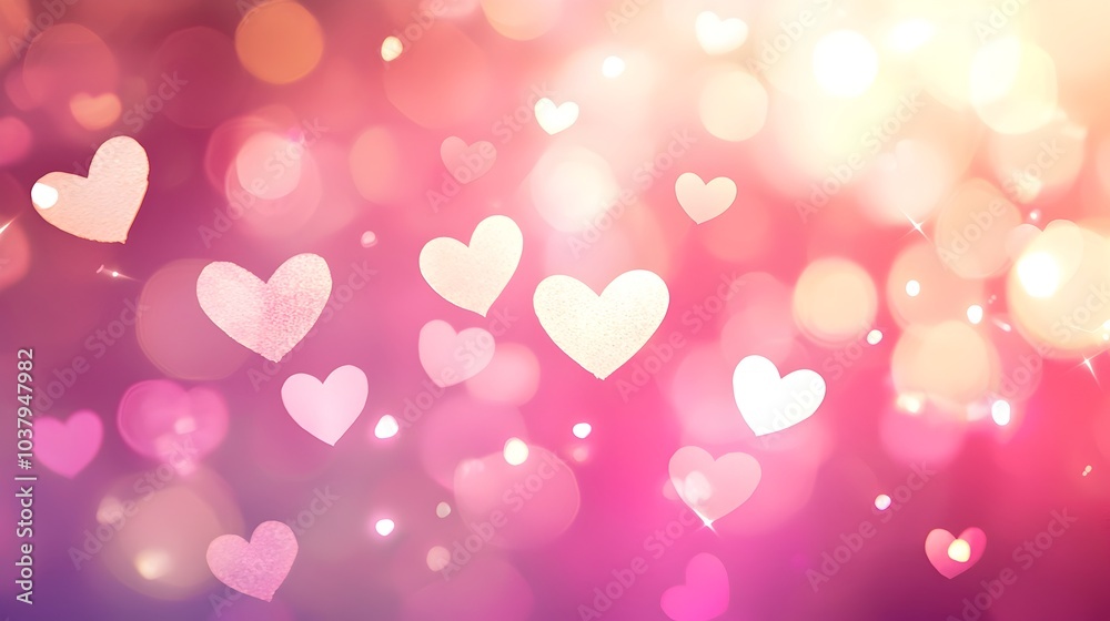 Soft Pink Gradient Background with Subtle Hearts and Glowing Bokeh Effect for Valentine's Day Soft Pink Gradient Background with Subtle Hearts and Glowing Bokeh Effect for Valentine's Day