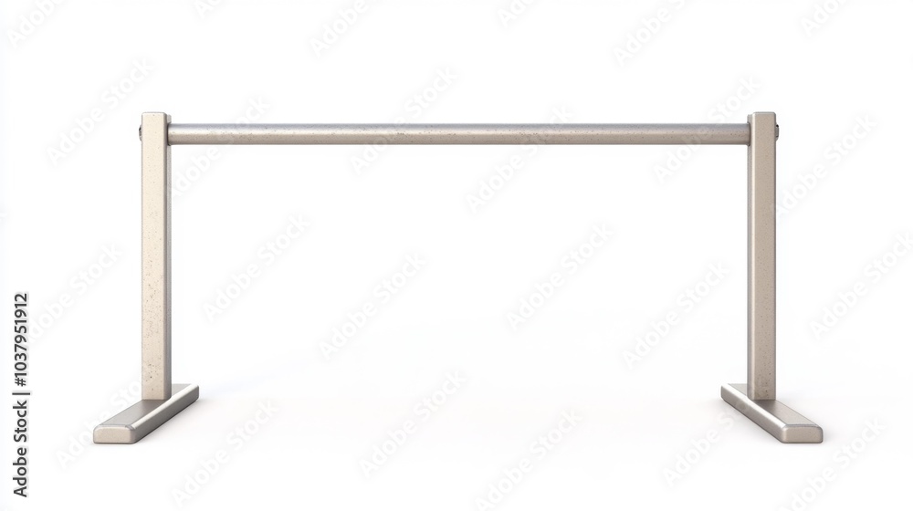Gymnastic Parallel Bars Isolated on White Background for Stock Photography. Generative AI Gymnastic Parallel Bars Isolated on White Background for Stock Photography. Generative AI