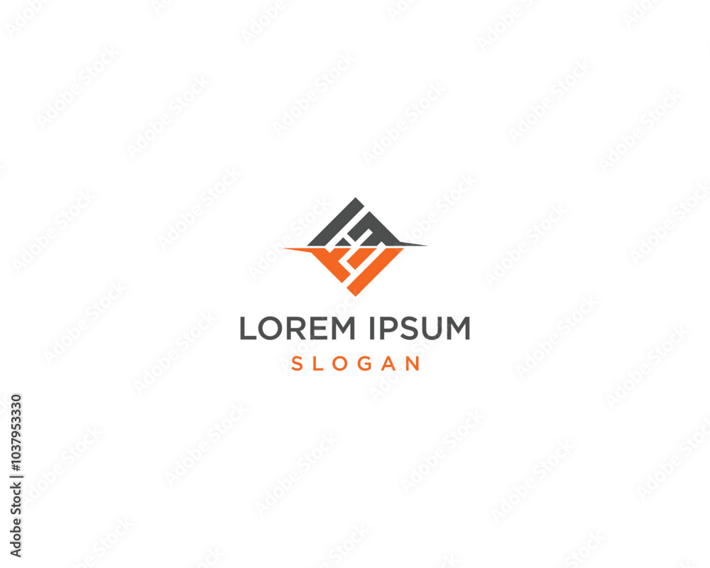 Fototapeta premium fm initials logo for business company