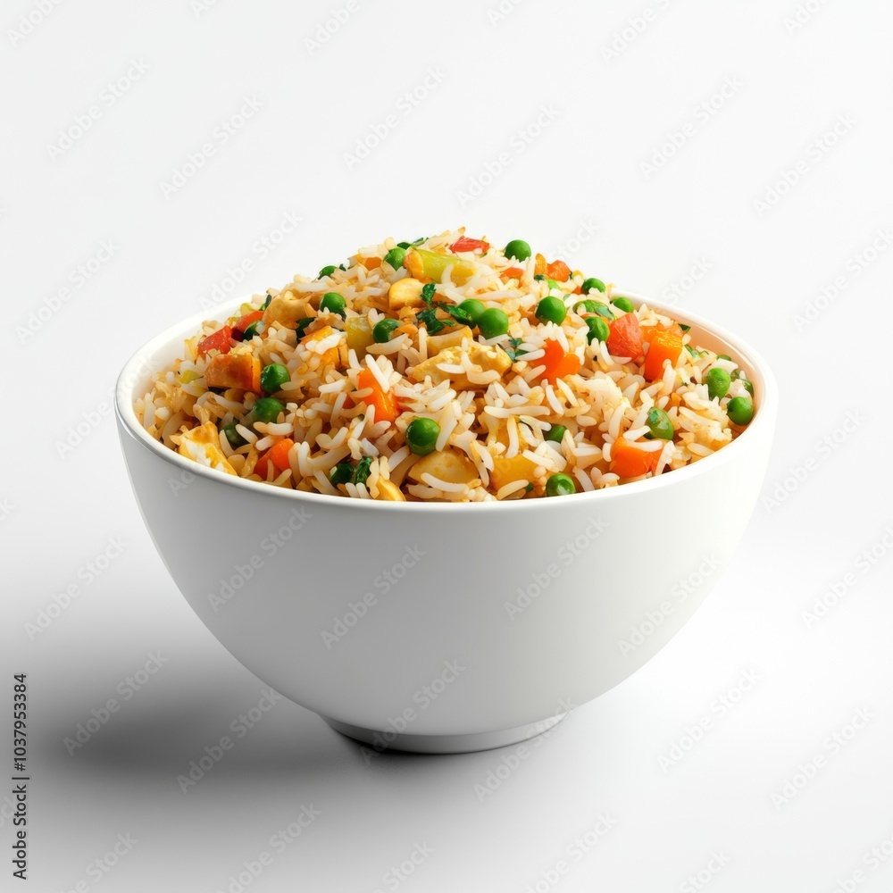 white color bowl filled with veg biryani white color bowl filled with veg biryani